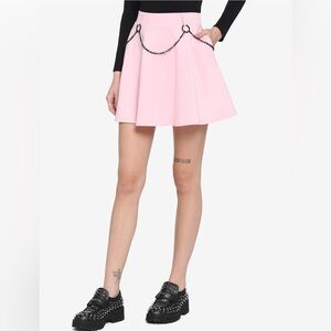 Hot Topic Pastel Pink O-Chain Skirt SIZE 4